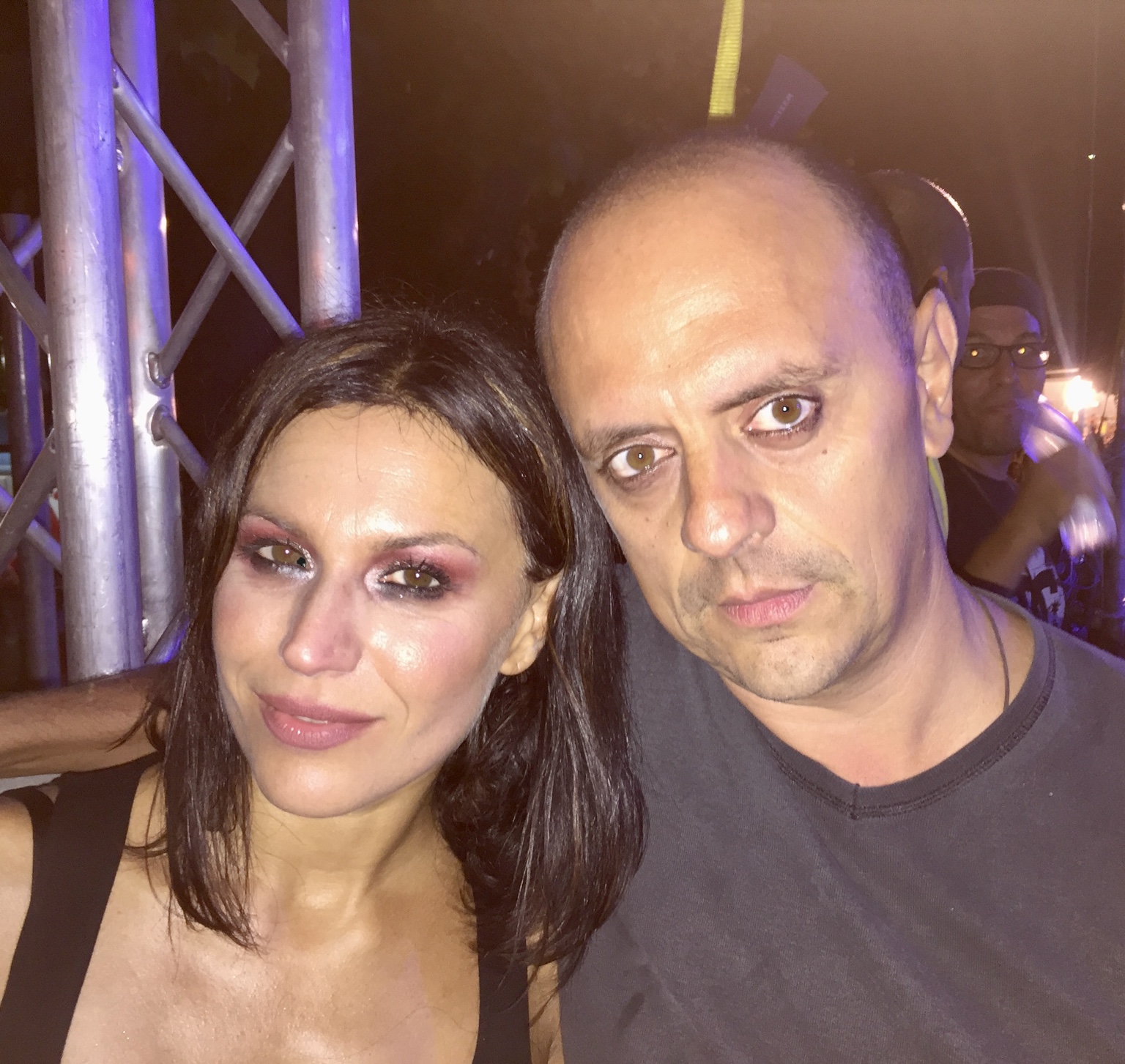 Cristina Scabbia dei Lacuna Coil con Giorgio Giardina